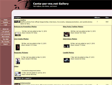 Tablet Screenshot of gallery.canta-per-me.net